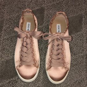 Steve Madden rose gold platform sneakers!